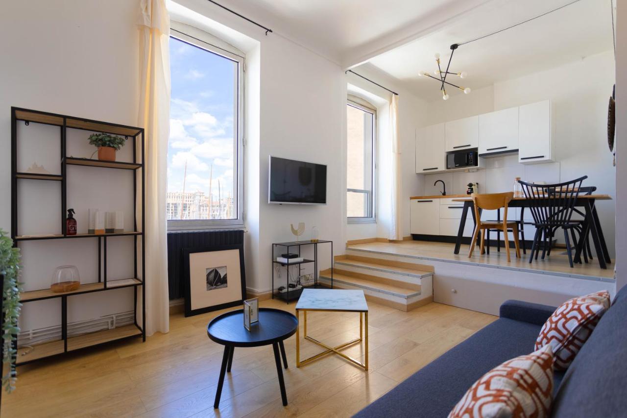 Le Rive Neuve Standing Vieux-Port - Appartement 1 Chambre 4 Pers Vue Mer Clim Marselha Exterior foto