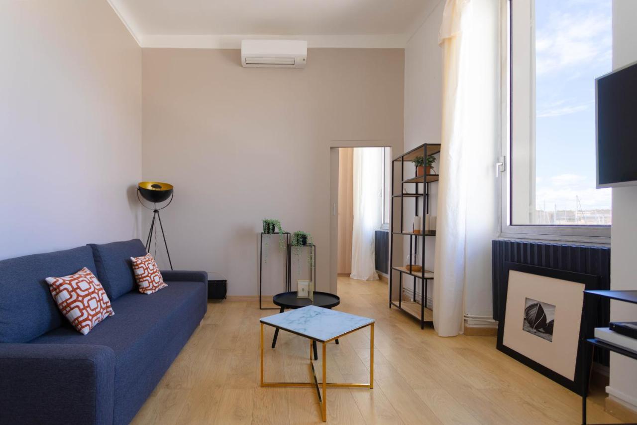 Le Rive Neuve Standing Vieux-Port - Appartement 1 Chambre 4 Pers Vue Mer Clim Marselha Exterior foto
