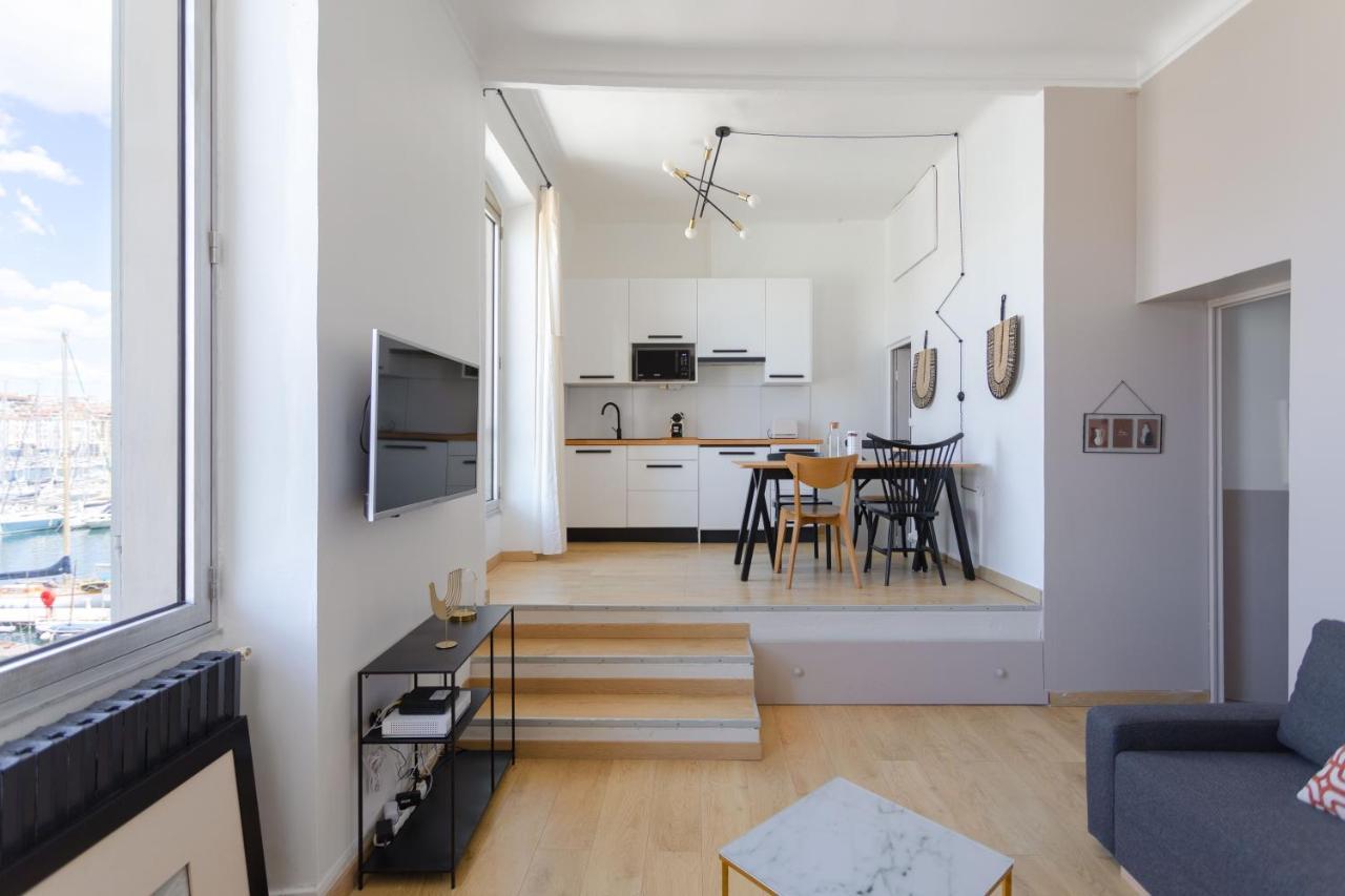 Le Rive Neuve Standing Vieux-Port - Appartement 1 Chambre 4 Pers Vue Mer Clim Marselha Exterior foto